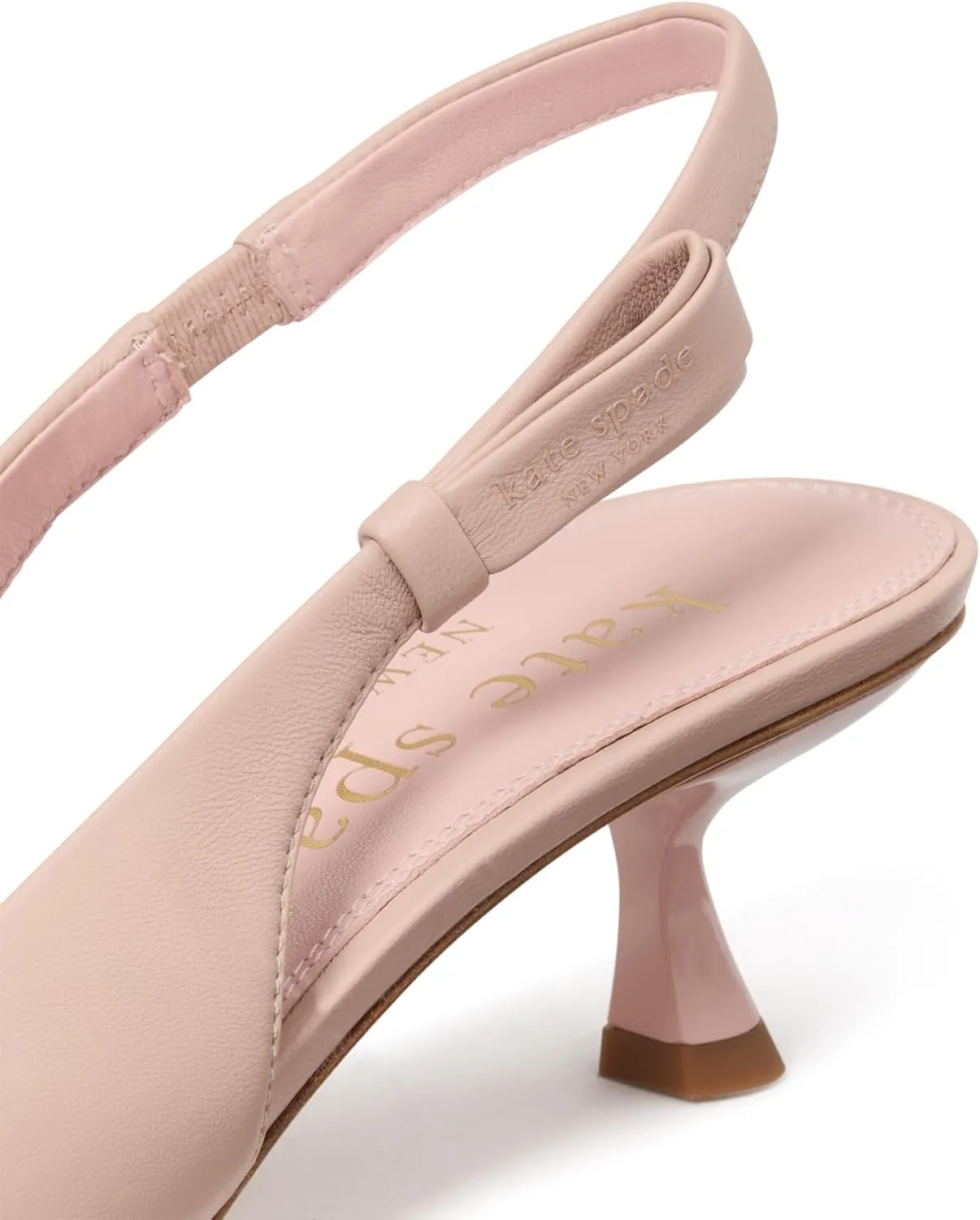 kate spade new york Women's Riley Slingback Smooth Leather Kitten Heel