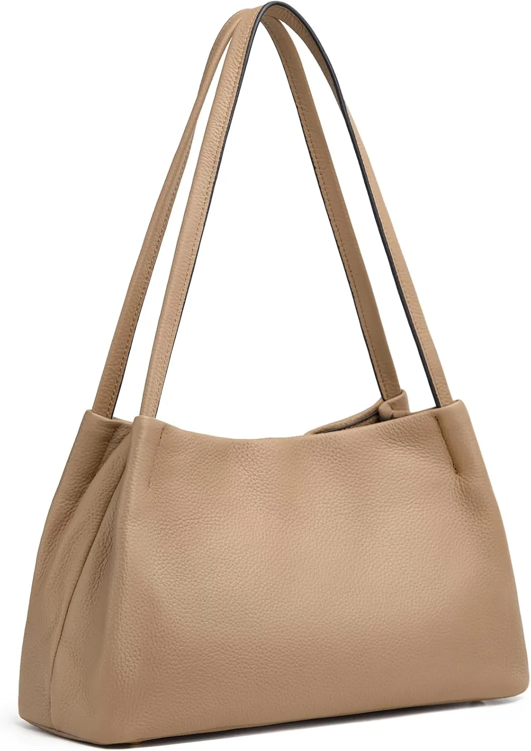 Kattee Leather Purses and Handbags for Women, Soft Genuine Leather Shoulder Hobo Bags with Top Magnetic Snap Closure