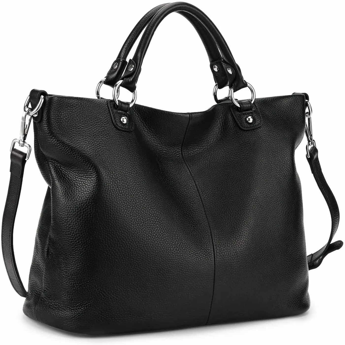 Kattee Women's Soft Leather Tote Bag, Top Satchel Purses and Handbags