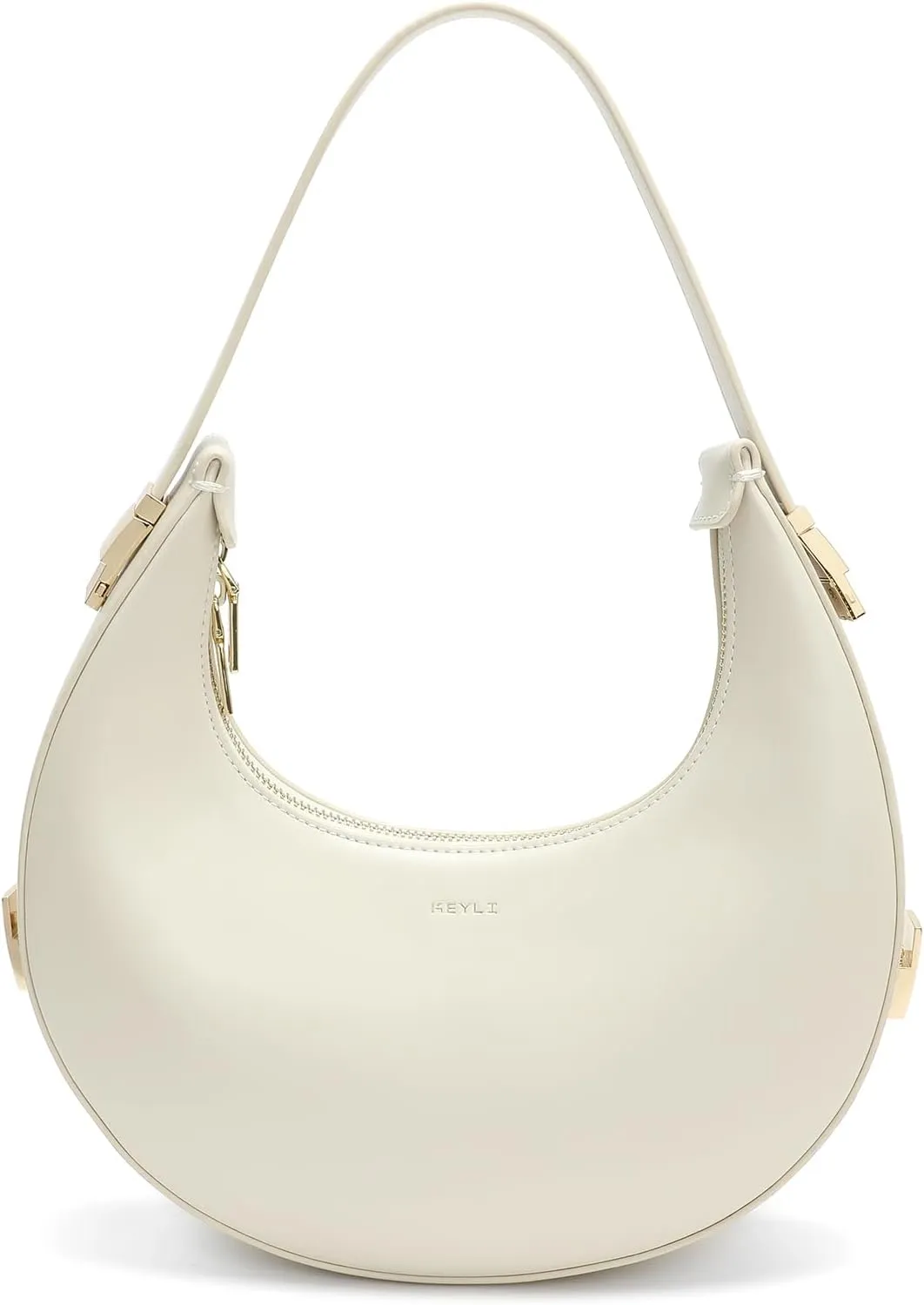 Keyli Shoulder Bag for Women 3 Ways Adjust Strap Clutches Hobo Purses Fashionable Casual Tote Handbags with 2 Zipper Closure