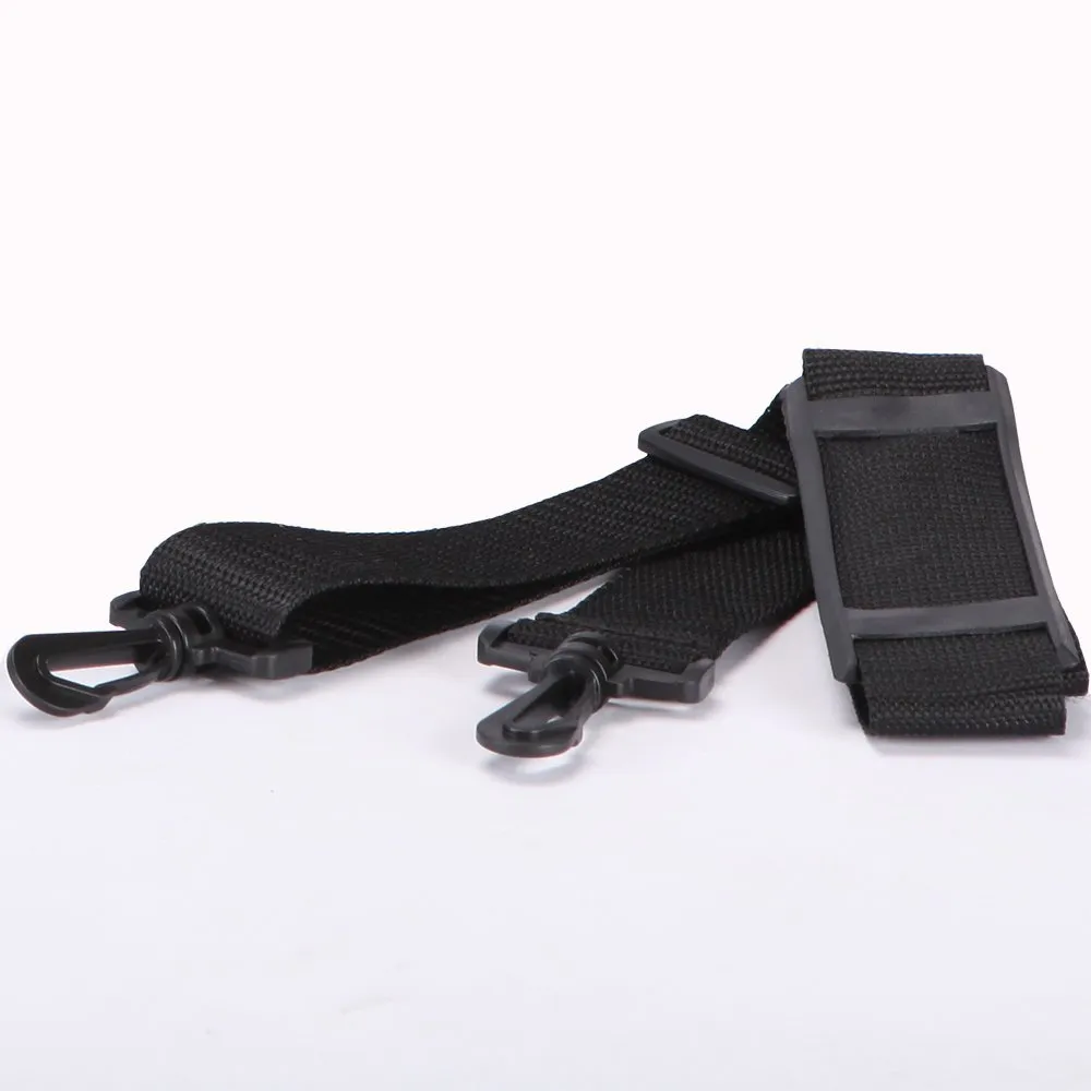 KIOTA Makeup Artist Storage Bag, Clear Cosmetic Bag with Side Pockets and Shoulder Strap, Ergonomic Handle, ON THE GO Series - Black Trim