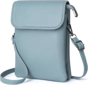KUKOO Small Crossbody Bags for Women Cell Phone Purse Wallet Bag PU Leather with Shoulder Strap