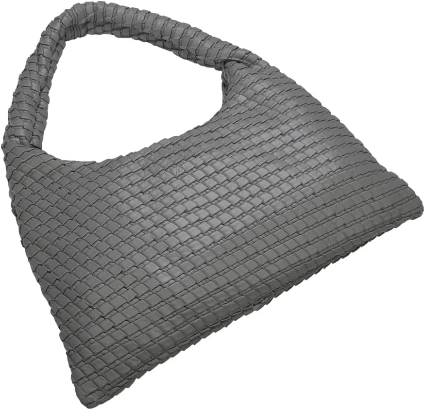 KWANI Textured HoboBag for Women - PU Leather Shoulder Bag with Magnetic Closure, Stylish Casual Tote