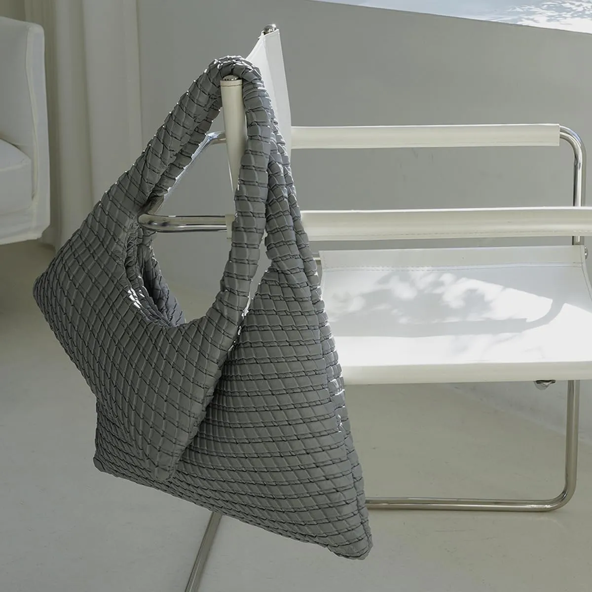 KWANI Textured HoboBag for Women - PU Leather Shoulder Bag with Magnetic Closure, Stylish Casual Tote