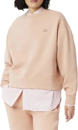 Lacoste womens Back Print Oversized Sweatshirt