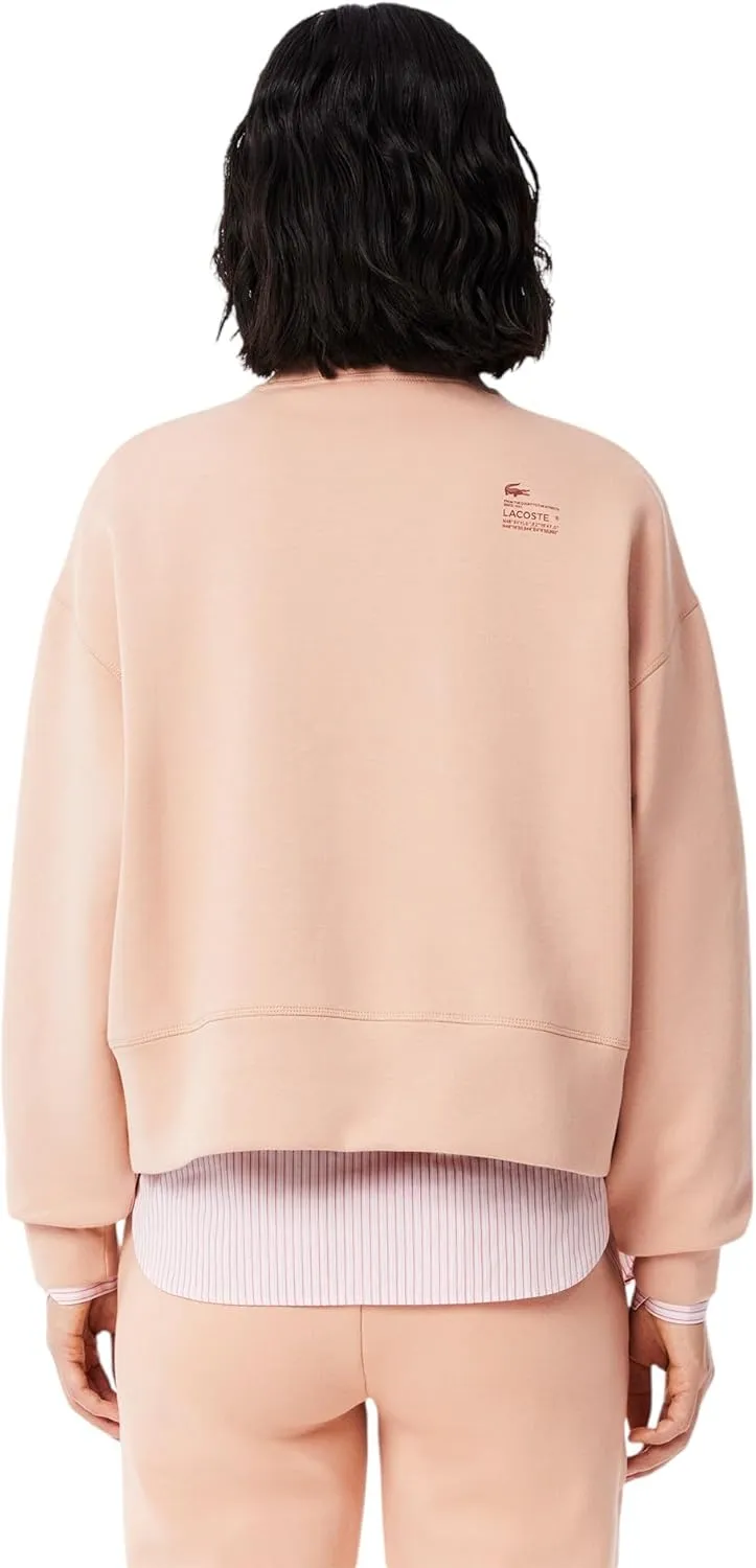 Lacoste womens Back Print Oversized Sweatshirt