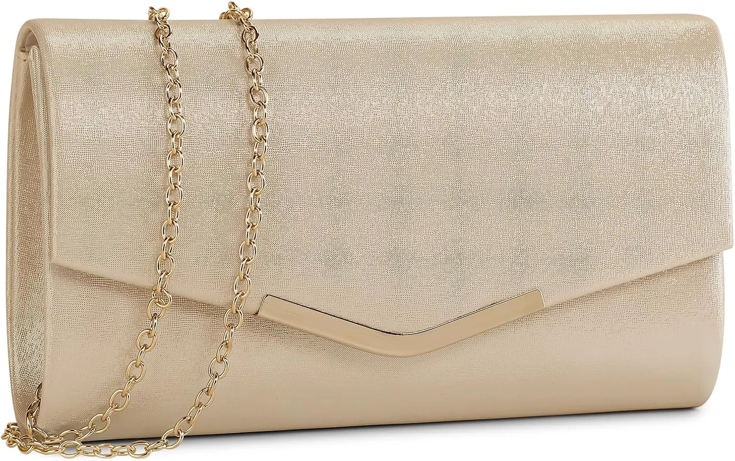 Ladies Evening Clutch Bag Envelope Handbag Prom Bridal Wedding Party Purse with Detachable Chain