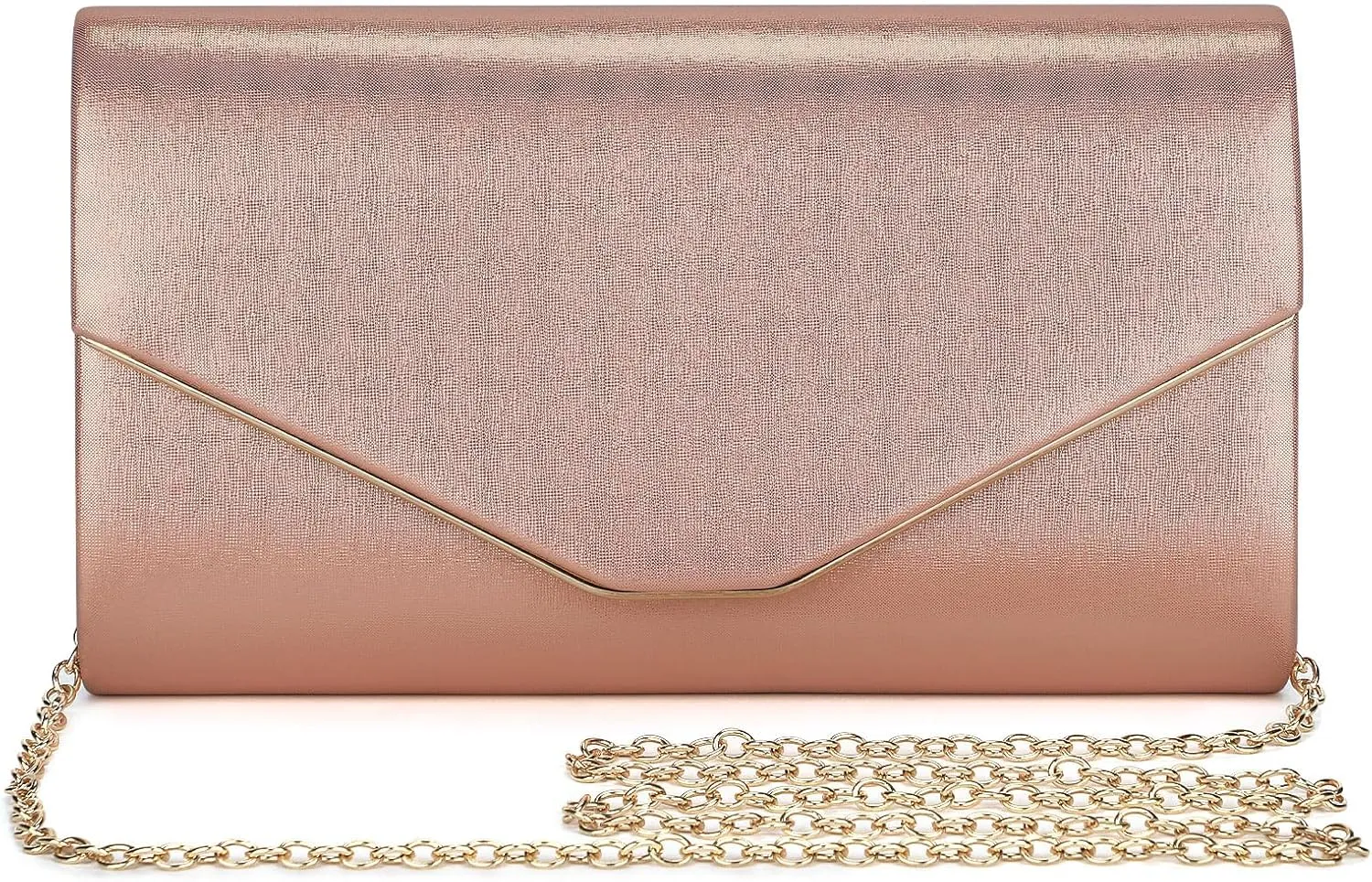 Ladies Evening Clutch Bag Envelope Handbag Prom Bridal Wedding Party Purse with Detachable Chain