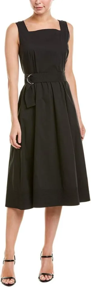 Lafayette 148 New York Womens Armilla Dress, S, Black