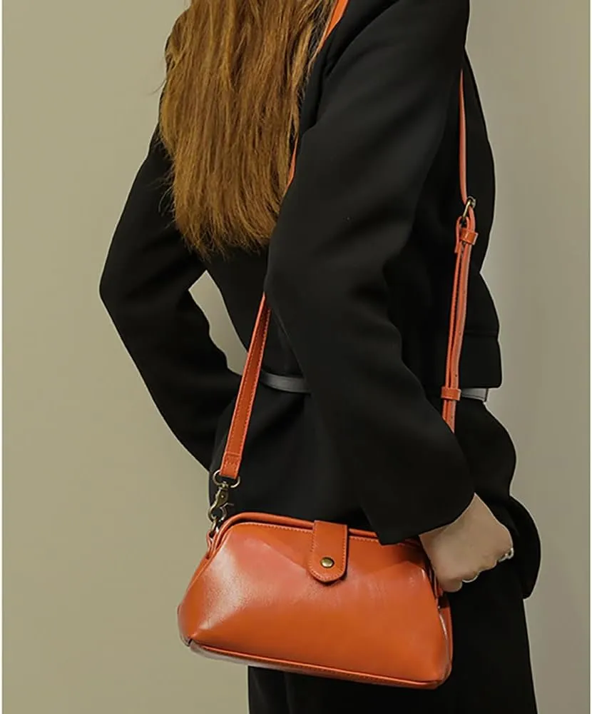 Langrents Retro Handmade Bag, Retro Doctor Handbag, Waterproof Shoulder Bag for Women, Gpmsign Bag