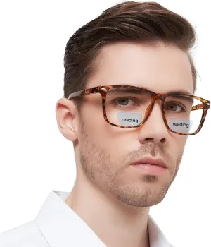 Large Bifocal Reading Glasses Men Oversized Blue Light Blocking Bifocals Readers 1.0 1.25 1.5 1.75 2.0 to 3.5 …