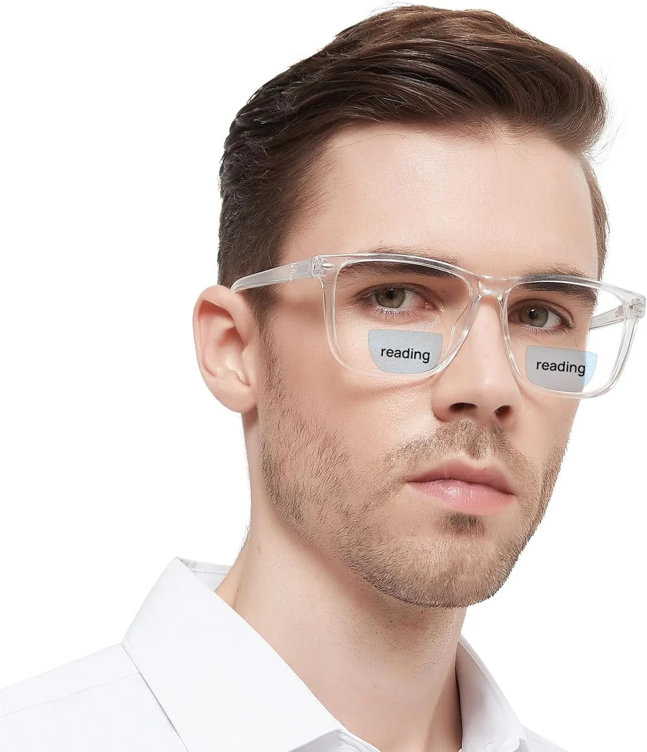 Large Bifocal Reading Glasses Men Oversized Blue Light Blocking Bifocals Readers 1.0 1.25 1.5 1.75 2.0 to 3.5 …