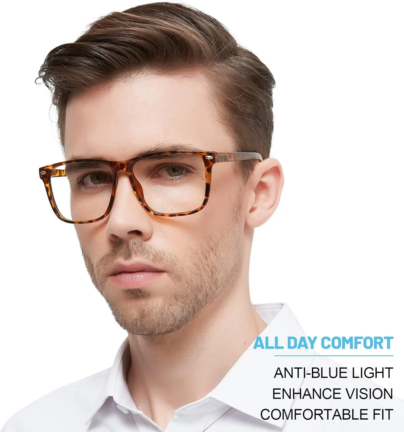 Large Bifocal Reading Glasses Men Oversized Blue Light Blocking Bifocals Readers 1.0 1.25 1.5 1.75 2.0 to 3.5 …