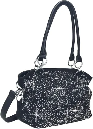 Laser Cut Bling Purses Double handle purse
