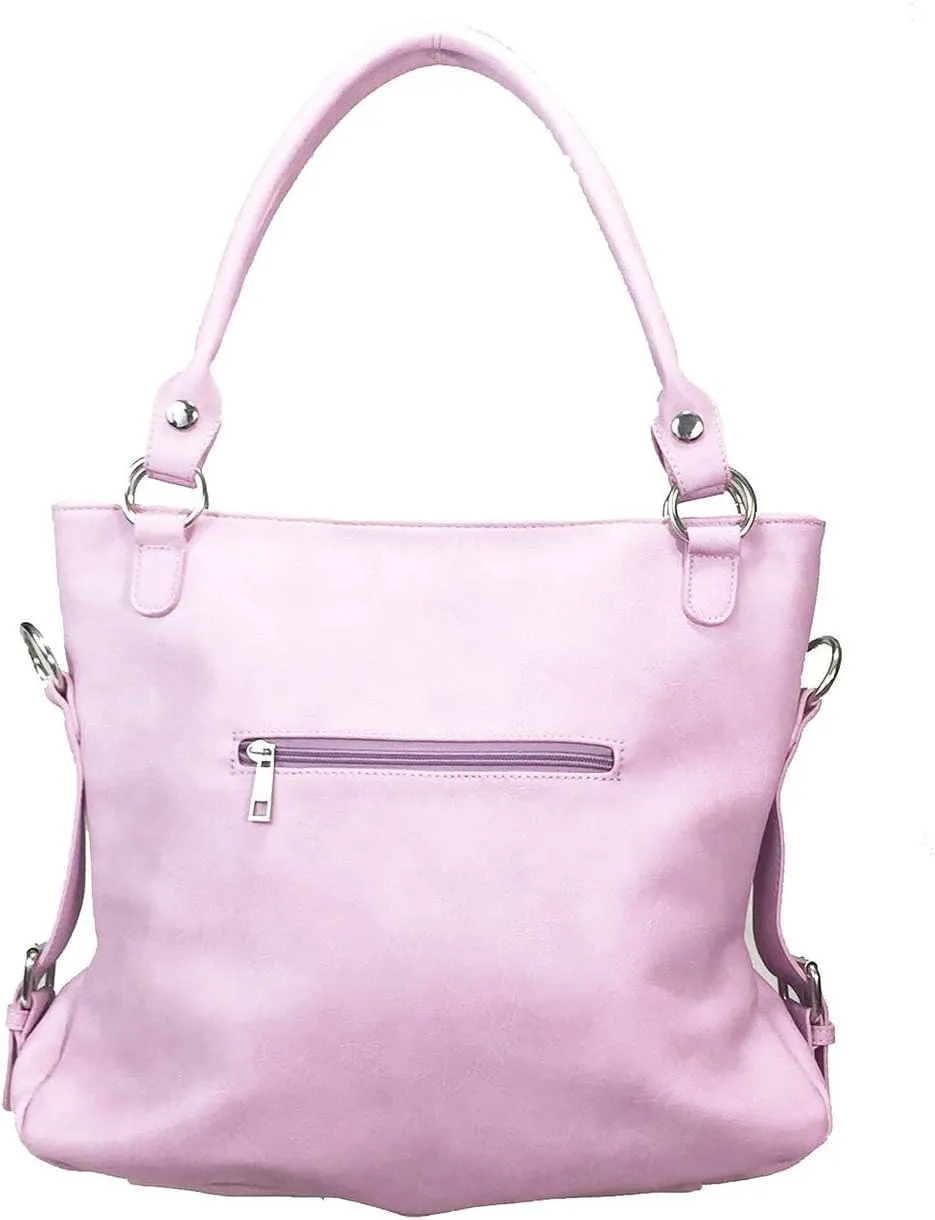 Laser Cut Hobo Bag Double Handles Big Purse