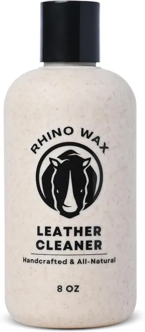 Leather Cleaner (8 oz) - Premium Cleanser for Furniture, Handbags, Shoes, Boot and Car Seat Cleaning - Apply Before Using Oil or Conditioner for Leathers - 100% Natural - Made in The USA