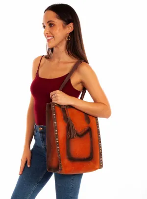 Leather Handbag B322