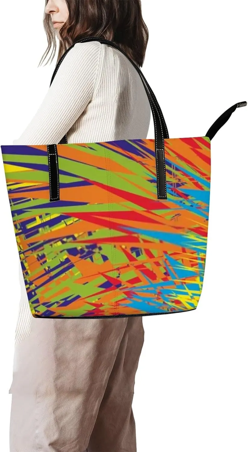 Leather Handbags Women's Crossbody Handbags Work Tote Bags for Women Coach Handbags Tote Bag with Zipper.