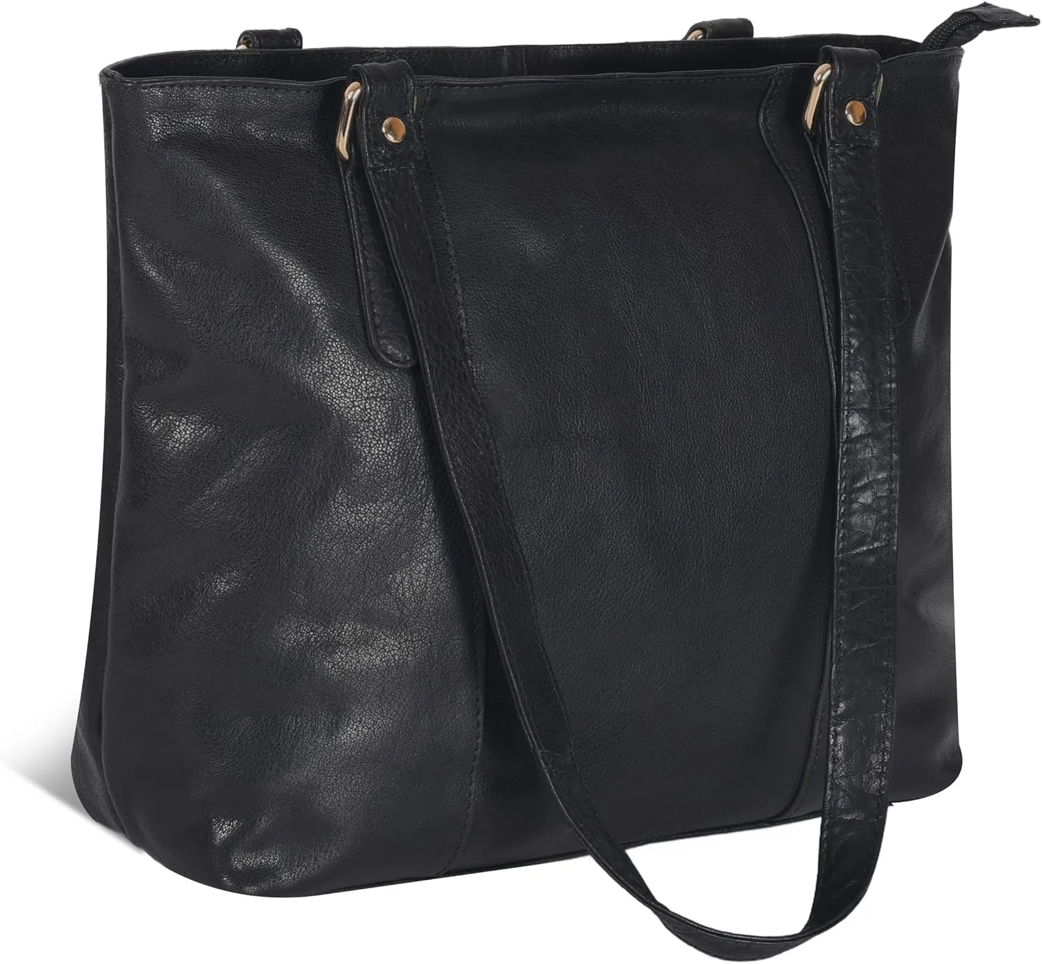 Leather Purse For Women - Real Leather Tote For Women - Ladies Shoulder Handbag For Work, Travel, Casual Use