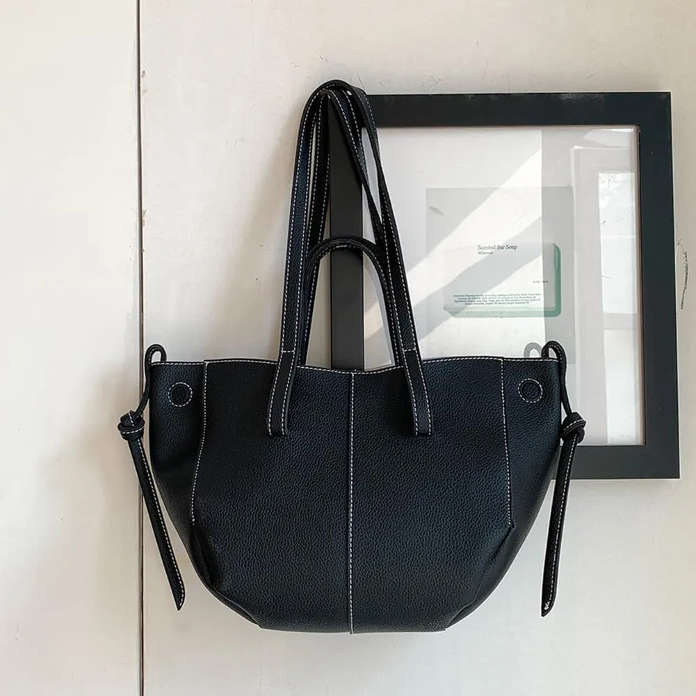 Leather Purses for Women Trendy Leather Shoulder Bag Faux Purse Faux Leather Tote Bag With Magnetic Closure