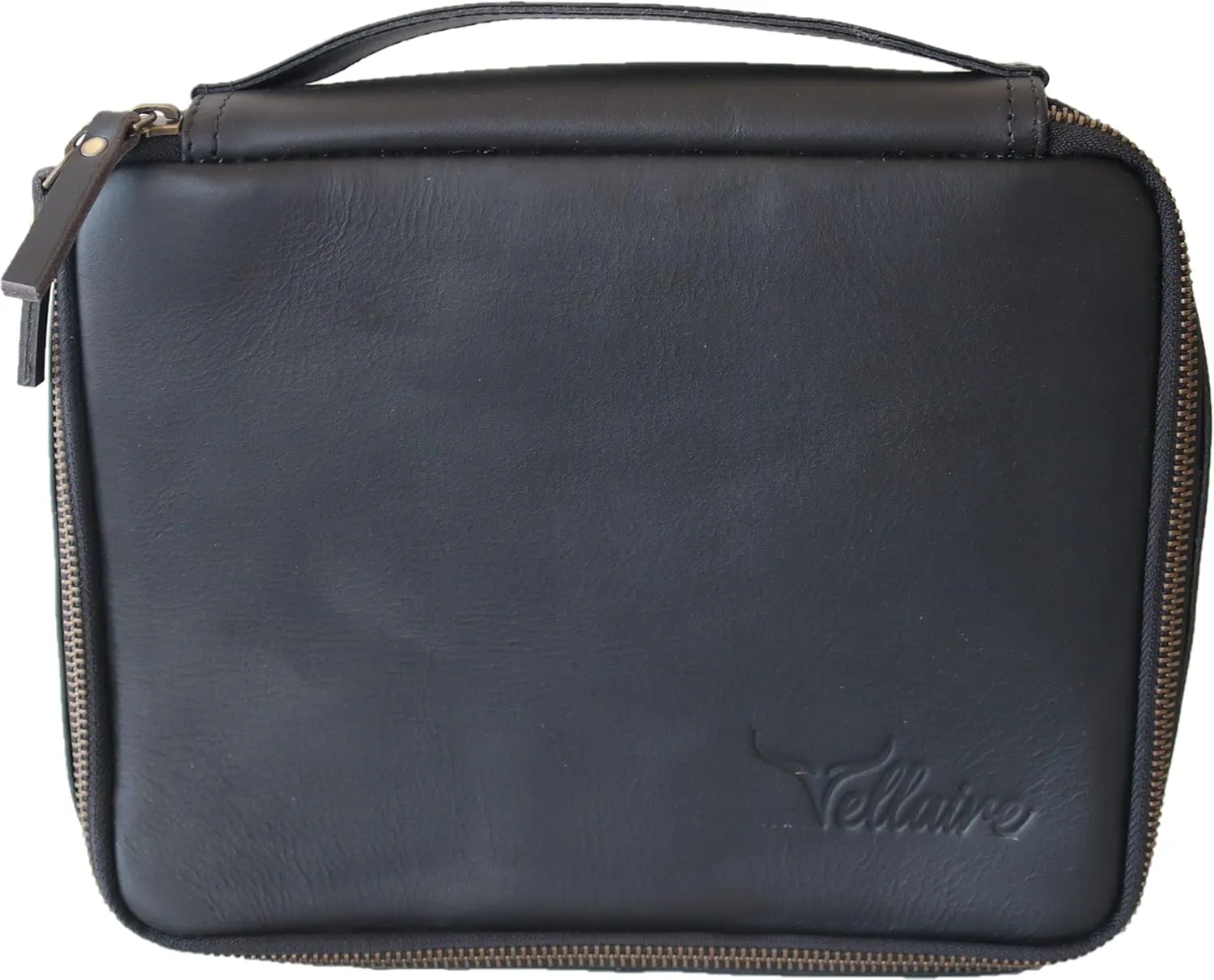 Leather Toiletry Bag for Men, Travel Organizer Toiletry Bag (2 Black)