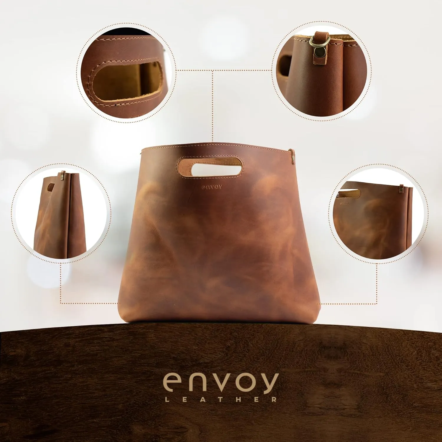 Leather Tote Handbag, Womens Leather Handbags, Leather Purses for Women | Made in USA