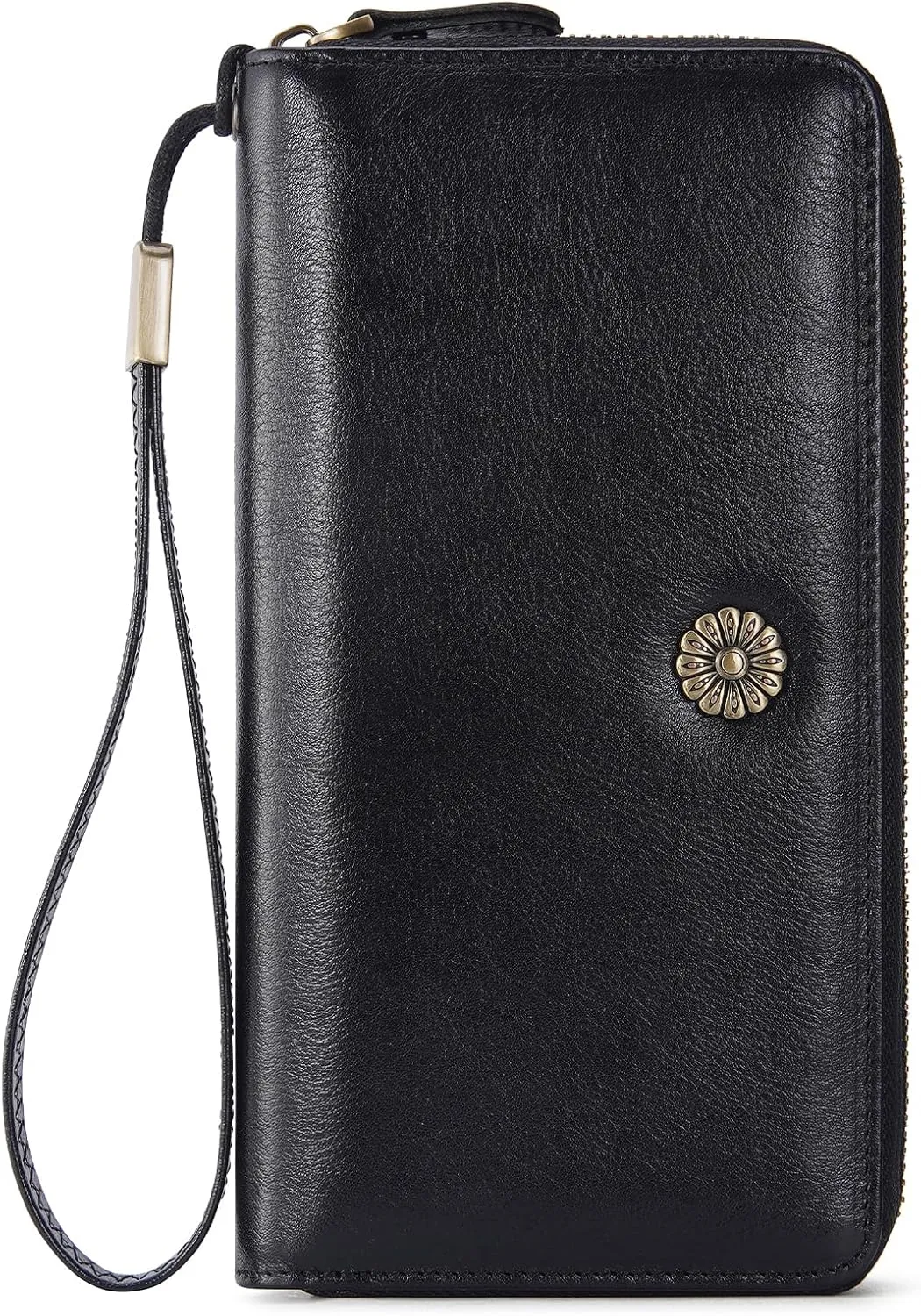 Leather Wallet For Women RFID Blocking Wallet Women Large Capacity Wristlet Clutch Wallets Credit Card Holder Purse