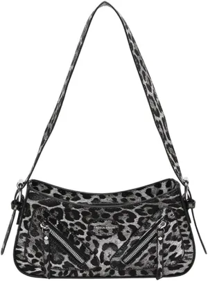 Leopard Shoulder Bag Cheetah Print Hobo Crescent Tote Bag Leopard Print Handbag and Purse Cheetah Print Hobo Bag