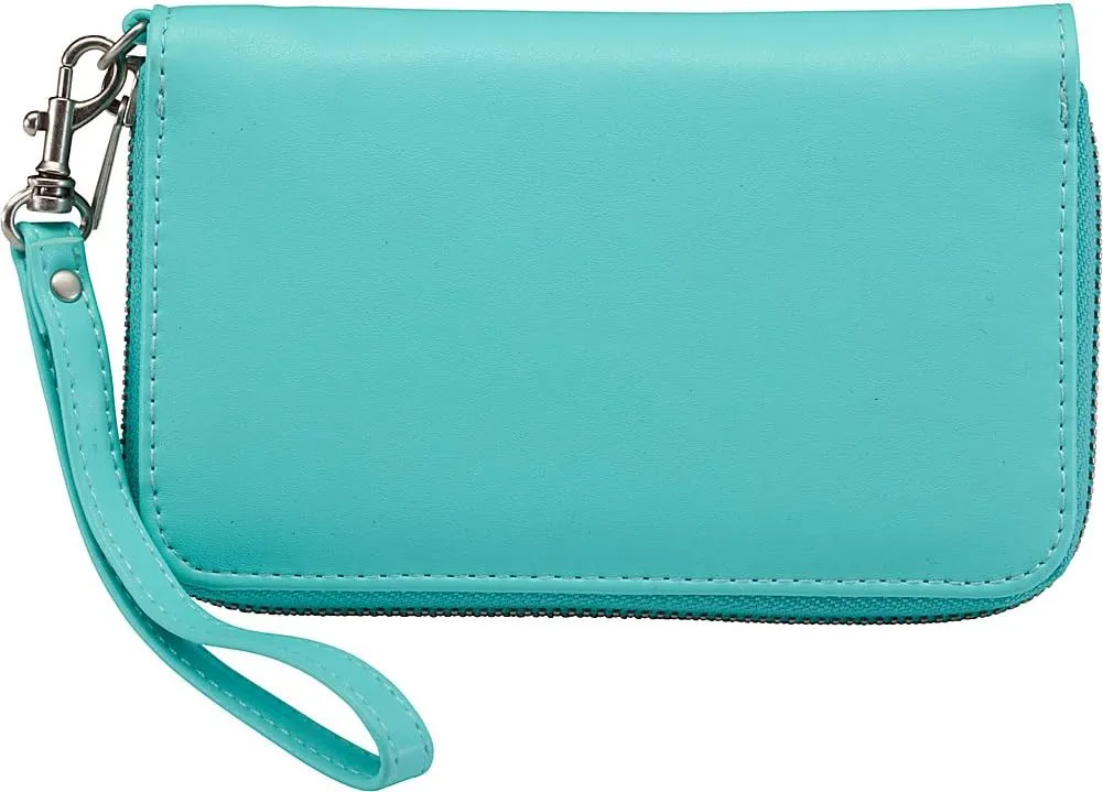 Lewis N. Clark Shetravels RFID-Blocking Wristlet Wallet Clutch   Travel Purse for Women, Carry Passport, ID & Cell Phone with Interior Zip Pockets, 3 Card Slots & Removable Wrist Strap, Black