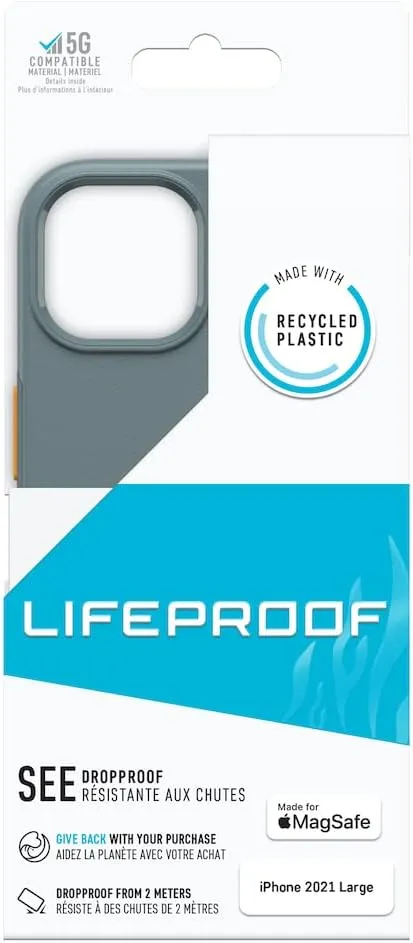 LifeProof SEE SERIES Case with MagSafe for Apple iPhone 13 - Anchors Away Gray