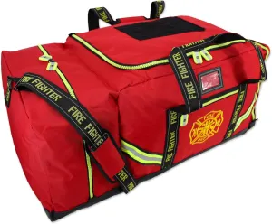 Lightning X Fireman Premium 3XL Firefighter Rescue Step-in Turnout Fire Gear Bag w/Shoulder Strap & Helmet Pocket