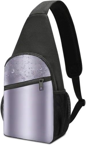 Lilac Shimmer Sparkle Flutter Butterfly Unisex Chest Bag
