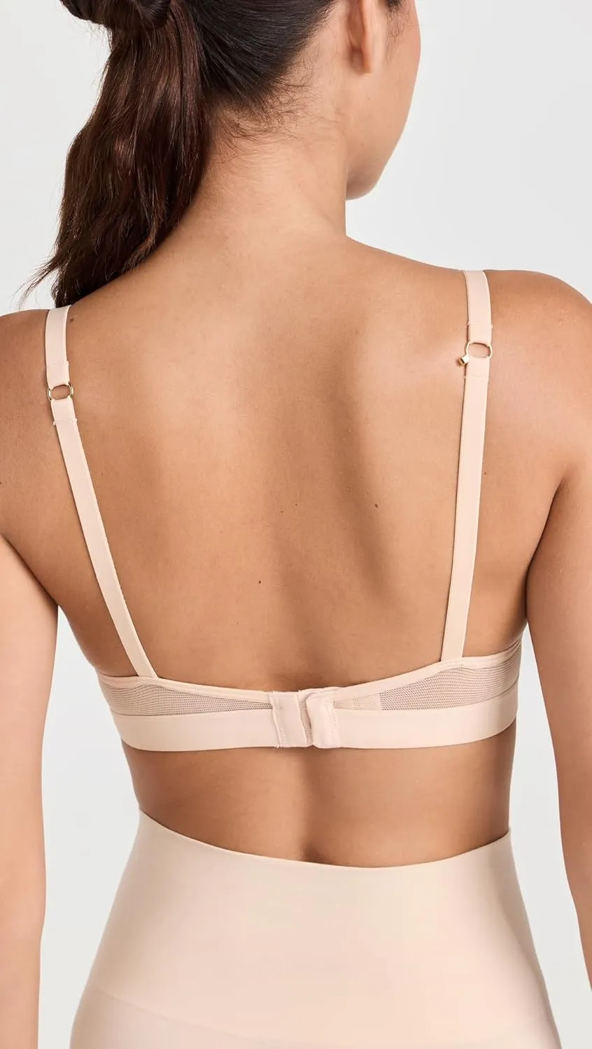 LIVELY All-Day Deep V Wireless Bras for Women | Plunging Deep V-Neckline Bra with No Underwire | Lightly Padded Cups