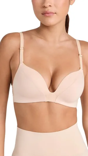 LIVELY All-Day Deep V Wireless Bras for Women | Plunging Deep V-Neckline Bra with No Underwire | Lightly Padded Cups