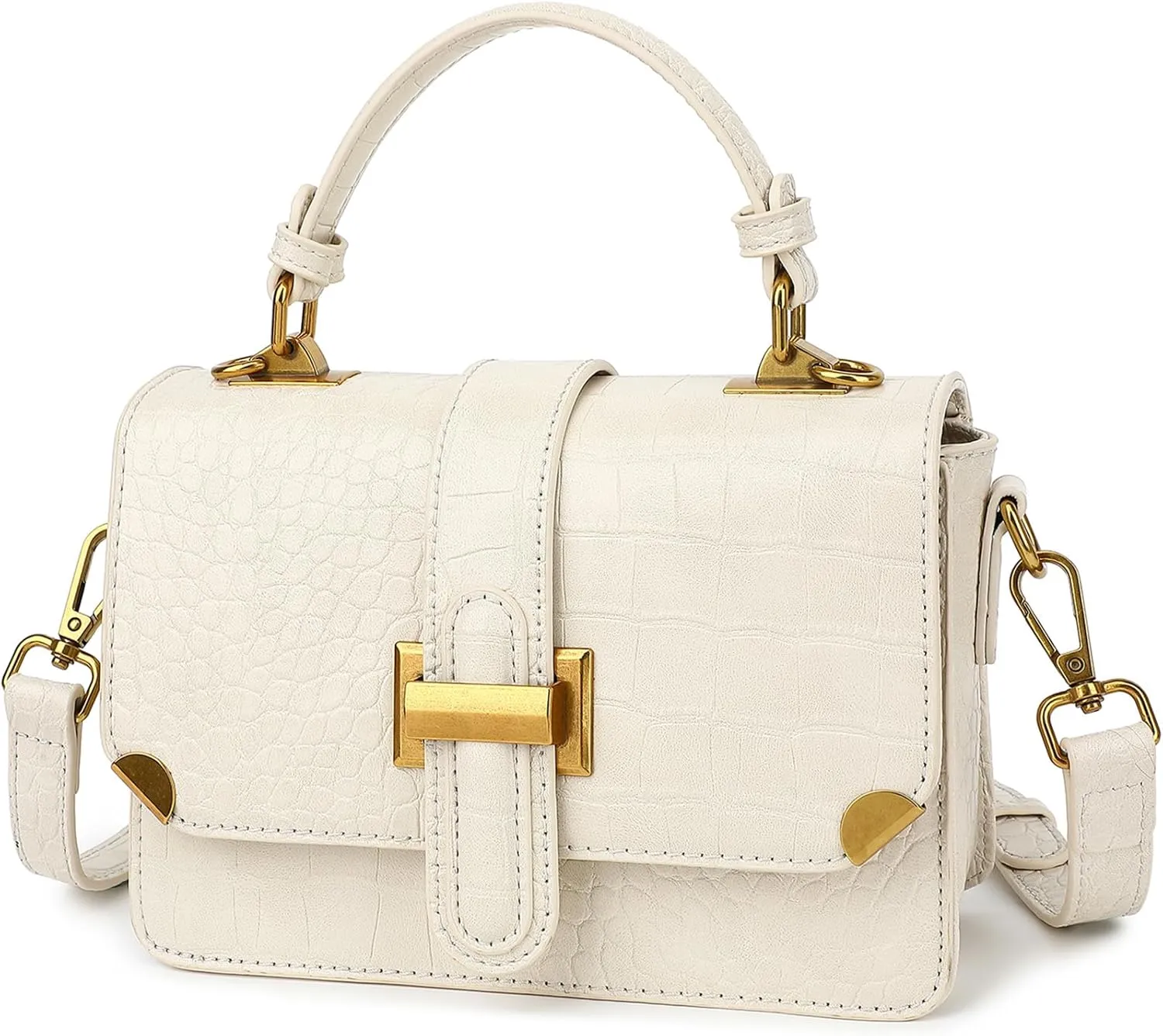 LL LOPPOP Women's Small Classy Crossbody Purse Top Handle Handbags Leather Satchel Bags for Women
