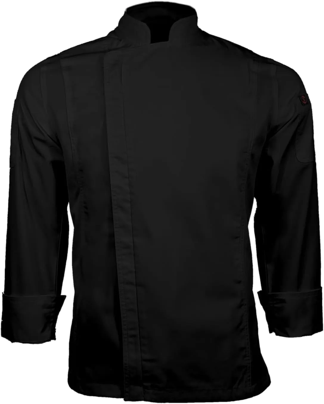 Long Sleeve William Chef Coat, Modern Zipper Chef Jacket