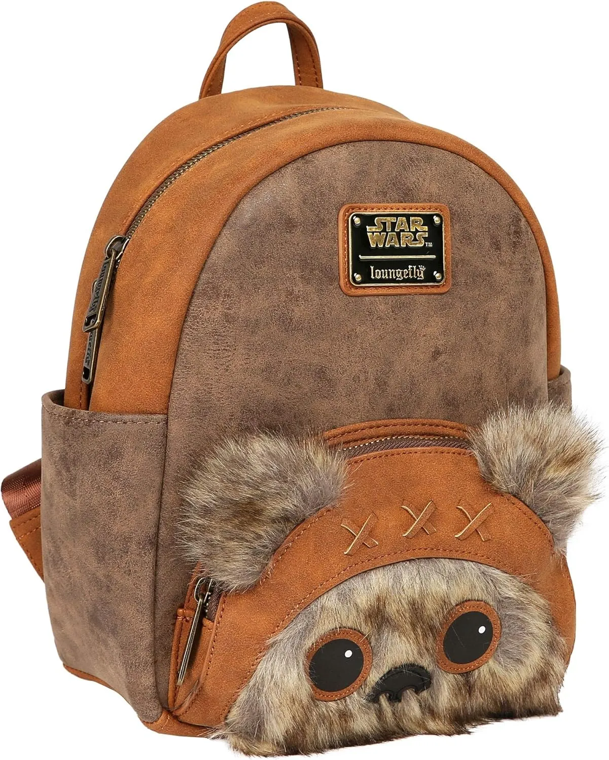 Loungefly x Star Wars Wicket W. Warrick the Ewok Mini Backpack (One Size, Multicolored)