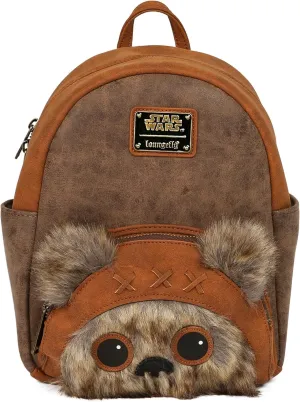 Loungefly x Star Wars Wicket W. Warrick the Ewok Mini Backpack (One Size, Multicolored)