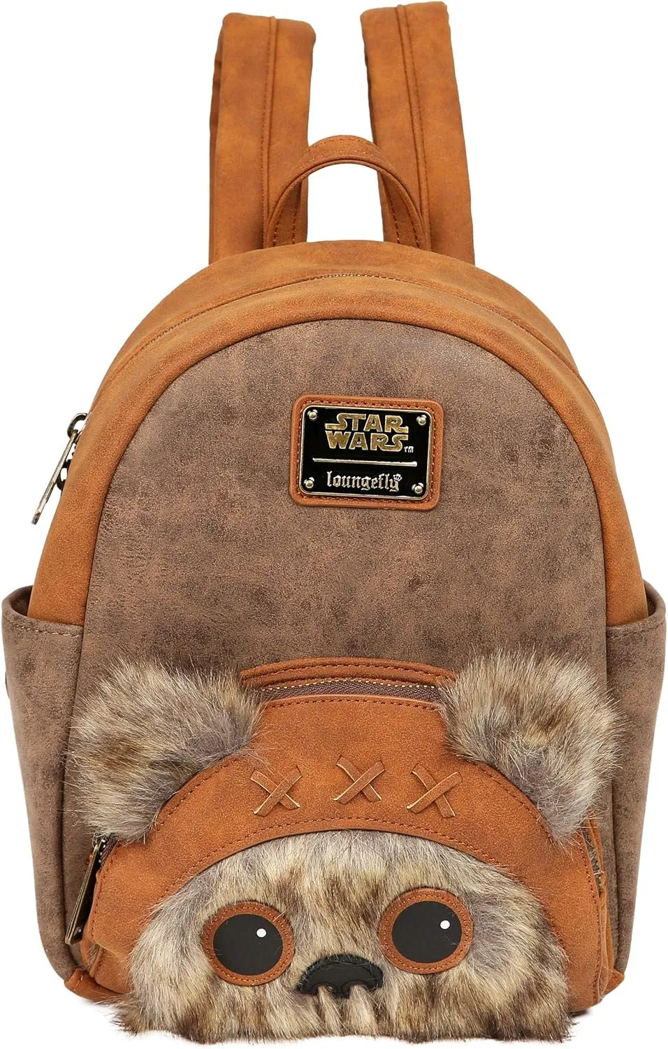 Loungefly x Star Wars Wicket W. Warrick the Ewok Mini Backpack (One Size, Multicolored)