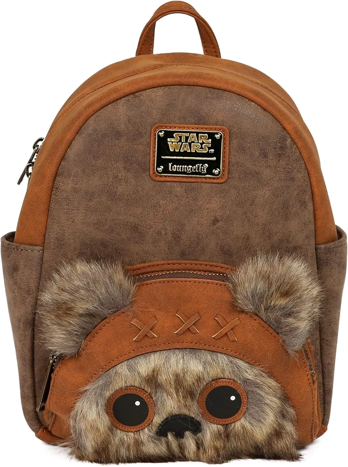 Loungefly x Star Wars Wicket W. Warrick the Ewok Mini Backpack (One Size, Multicolored)