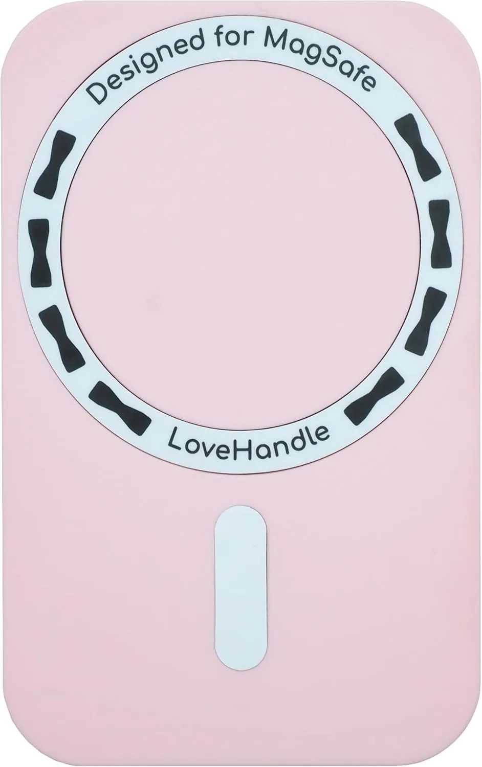 LoveHandle PRO MagSafe Compatible Magnetic Phone Grip w/Kickstand - Mount, Strap and Stand for Smartphone and Tablet - MagSafe Ring Included - Fits All Devices - Pink Diamond Glitter