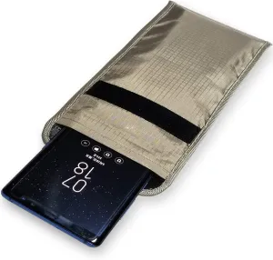 LVFEIER Security Pouch - Cell Phone Anti-Tracking Anti-Spying GPS RFID Signal Blocking Bag Shielding Pouch Wallet Case for Cell Phone Privacy Protection