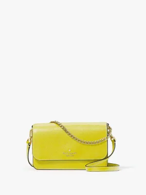 Madison Saffiano Leather Small Flap Crossbody
