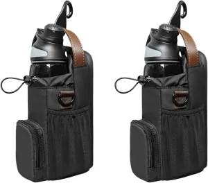 Magnetic Bag Gym, Bottle Sling Bag for Men and Women | Magnetic Bags for Gym, Travel, Work, and Sports (2pcs Black)