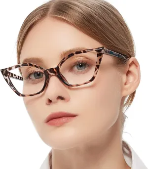 MARE AZZURO Blue Blocking Glasses for Women, Cat Eye Computer Gaming Glasses for Eyestrain