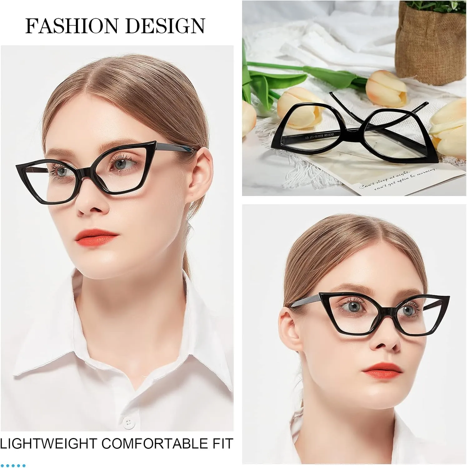 MARE AZZURO Blue Blocking Glasses Women, Ladies Computer Gaming Glasses for Eye Strain
