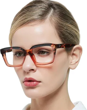 MARE AZZURO Computer Eyewear Women Blue Blocking Eyeglasses Brown Clear Gaming Glasses Female No Degree