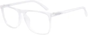 MARE AZZURO Large Computer Glasses Men, Blue Ligth Blocking Gaming Glasses, Transparent Eyewear Frame