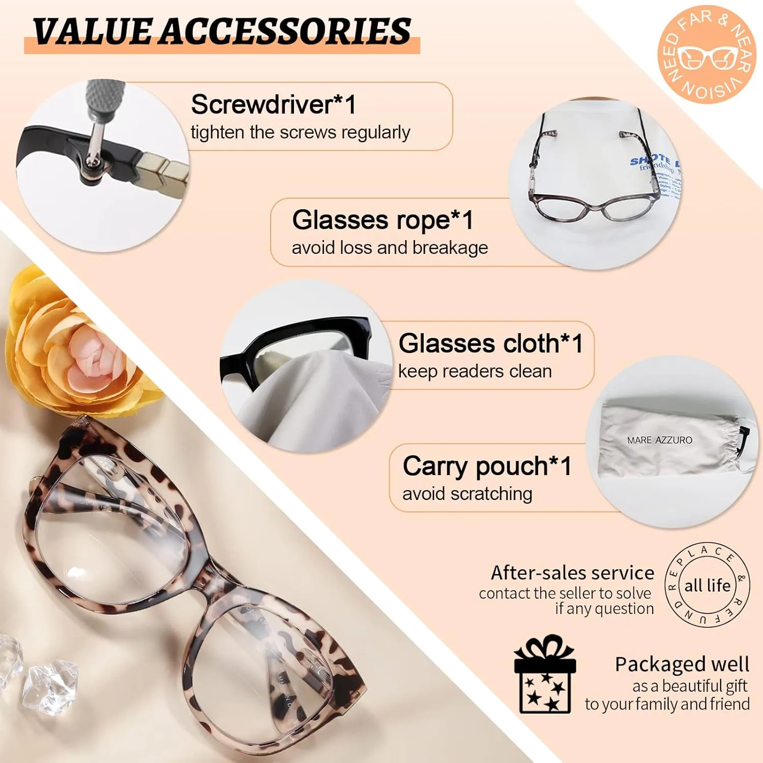 MARE AZZURO Oversized Bifocal Reading Glasses Women Blue Light Blocking Readers 1.0 1.25 1.5 1.75 2.0 2.25 2.5 2.75 3.0 3.5