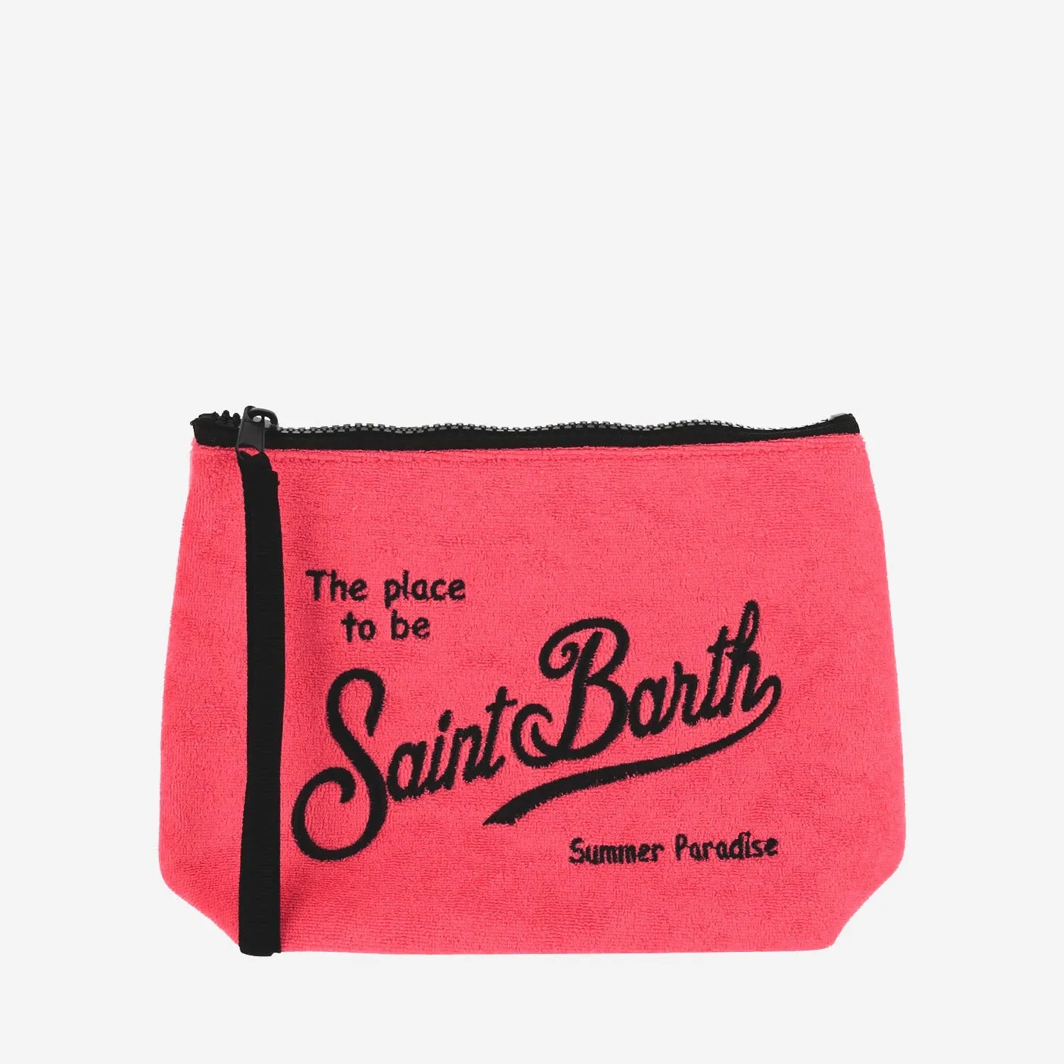 Mc2 Saint Barth Fabric Clutch Bag With Logo